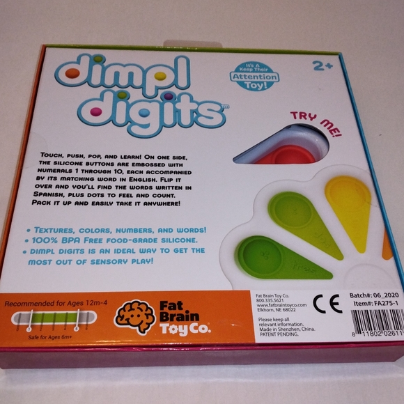 Dimpl Digits Fun Colorful Tactile Interactive Learning Toy - Picture 6 of 6